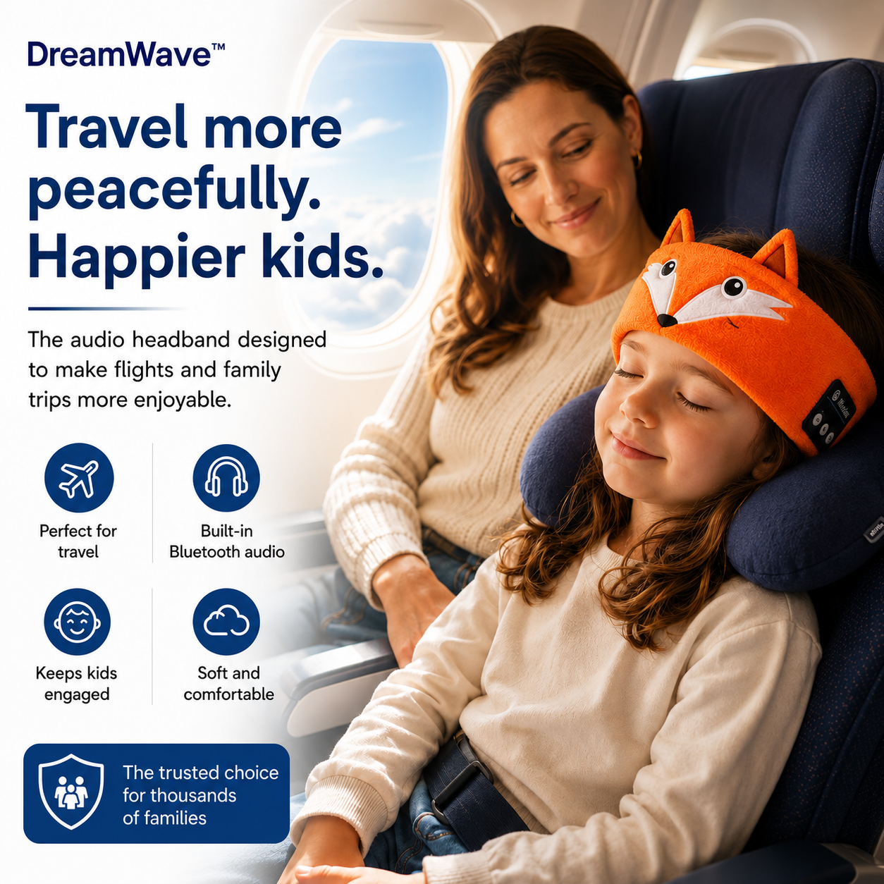 DreamWave™ - Bluetooth Sleep Headband