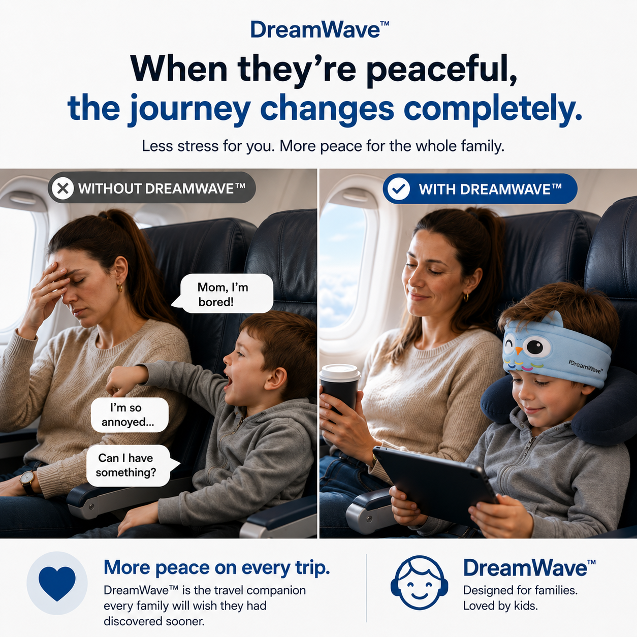 DreamWave™ - Bluetooth Sleep Headband